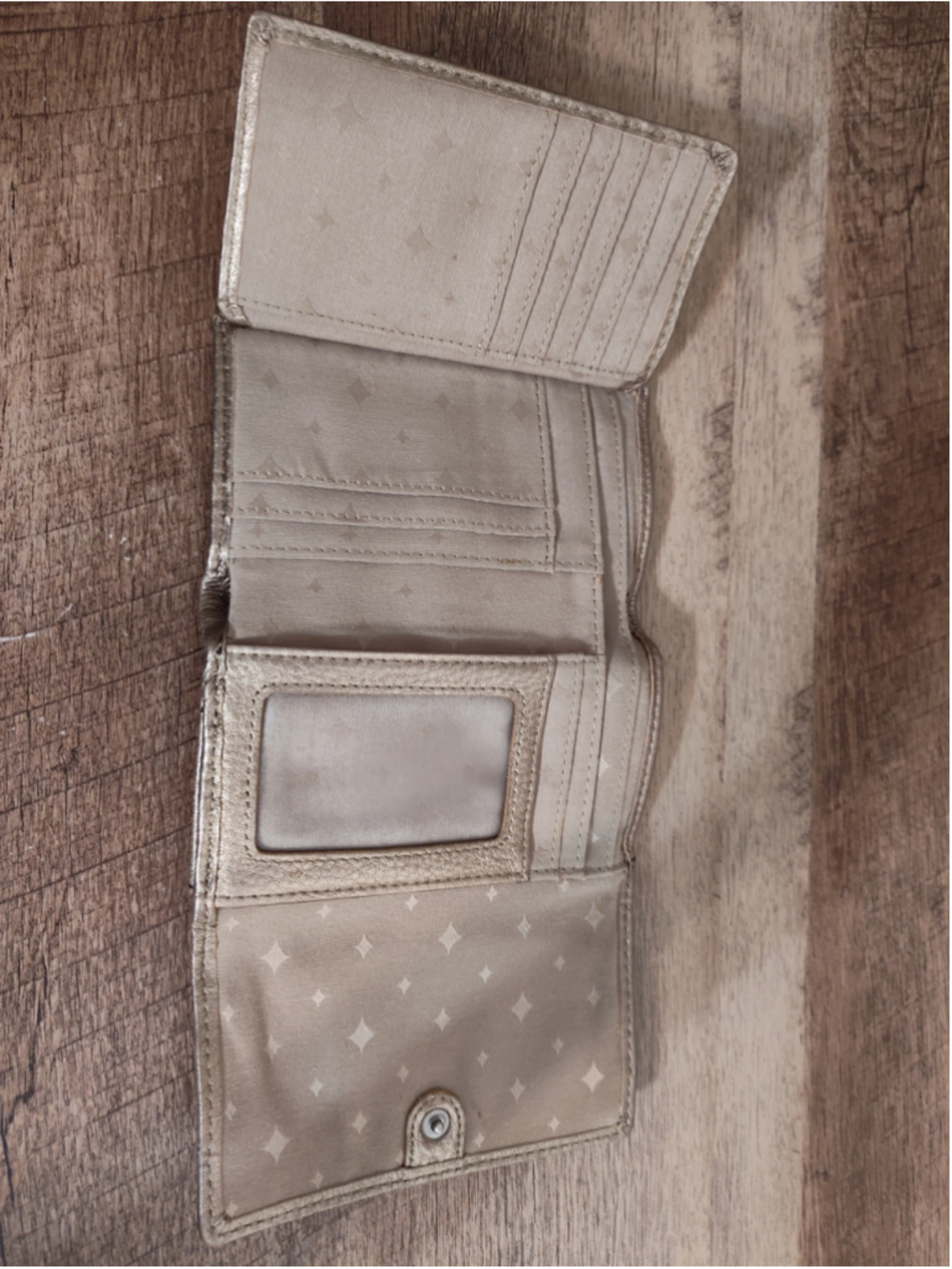 Women's Fossil Leather Wallet One Size Gold - Picture 5 of 9